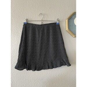 NWT Abercrombie & Fitch Women’s speckled Mini Skirt ruffle edge Size S